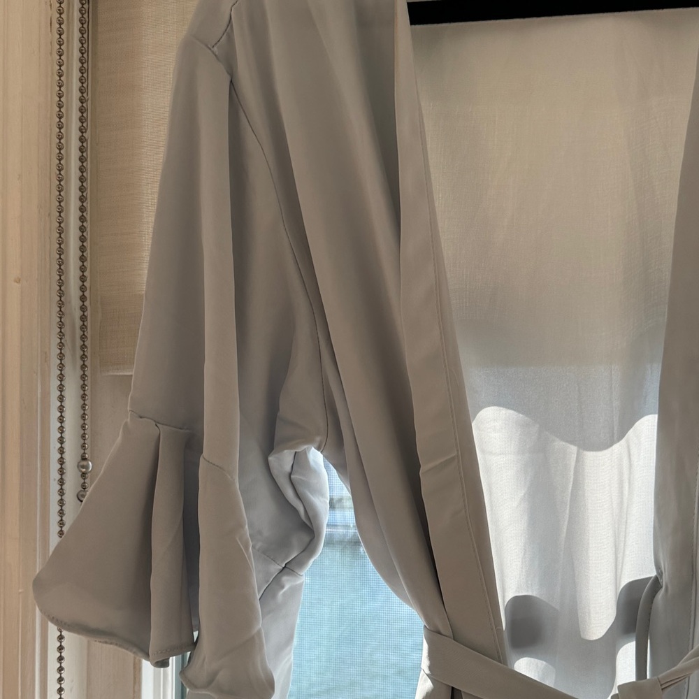 Ruffled Sleeve Robe - Picture 3 of 5